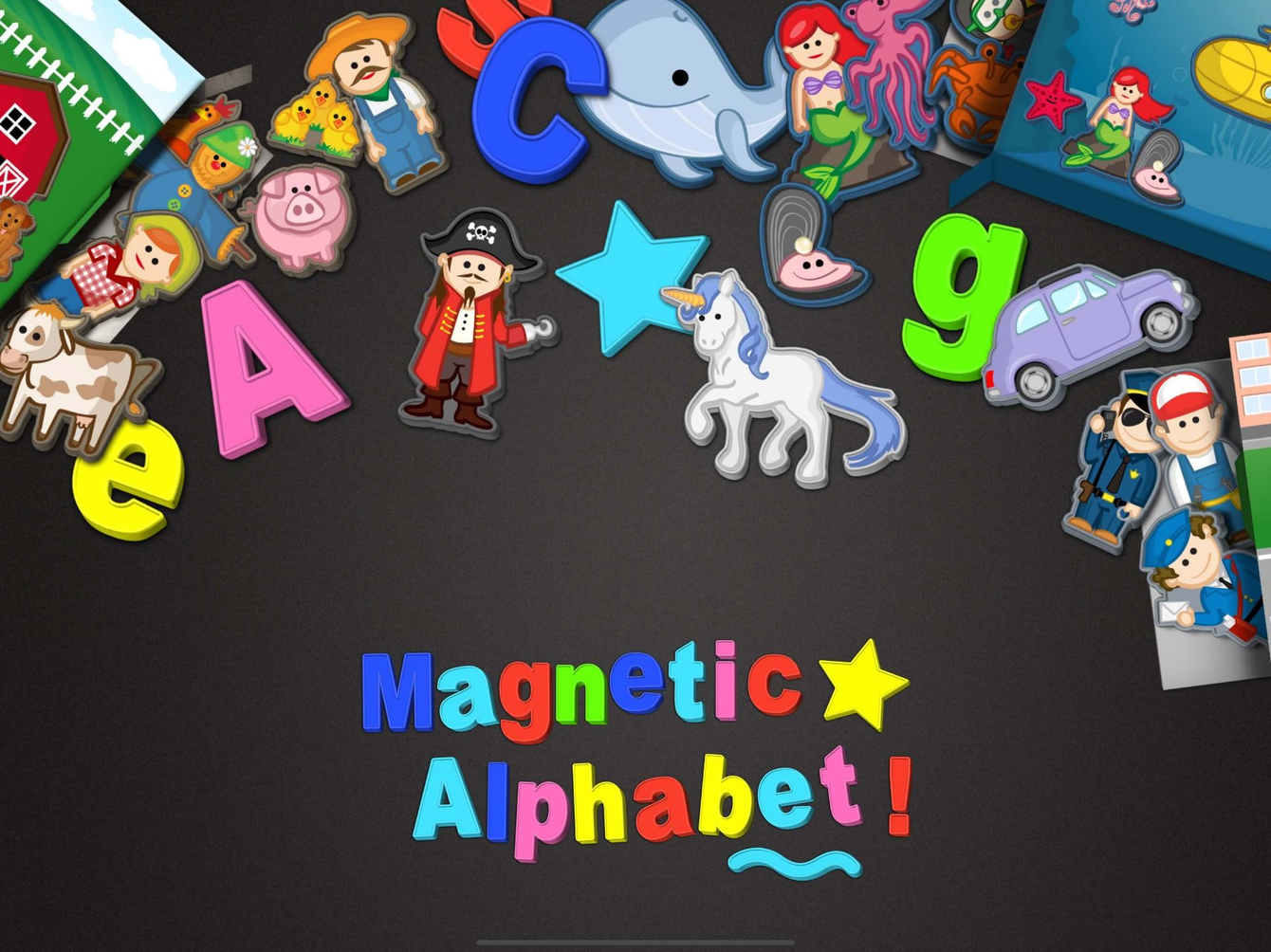 Magnetic alphabet, anteprima magneti